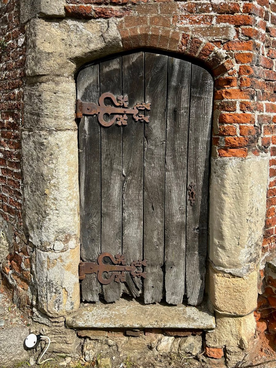 The 16th century door of the village pump house at Walsingham in Norfolk. 📸 My own. #AdoorableThursday #Walsingham #Norfolk