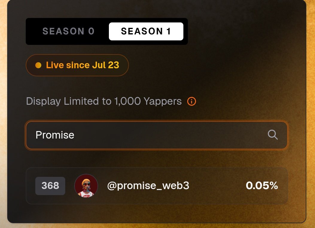 Promise⏳ꐠ (@promise_web3) on Twitter photo zkgm 🐋
Mad Yap leaderboard got updated and I can't find myself on it.
Any idea why this happened ?
Moved from 368 to not finding myself on there.
Can't even see myself on season 0 leaderboard too.
Can someone fill me in on what's wrong please
<a href="/Shinosuka_eth/">Shinosuka !.union</a> zkgm 🐋
Mad Yap leaderboard got updated and I can't find myself on it.
Any idea why this happened ?
Moved from 368 to not finding myself on there.
Can't even see myself on season 0 leaderboard too.
Can someone fill me in on what's wrong please
<a href="/Shinosuka_eth/">Shinosuka !.union</a>