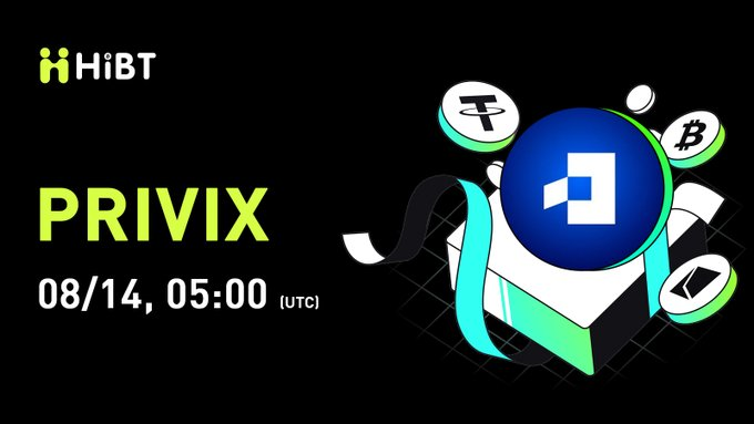 HiBTVietNam's tweet photo. 🚀$PRIVIX (Privix) sẽ sớm được niêm yết trên #Hibt @privixtoken
🔥Cặp: PRIVIX/USDT
💼Mạng: ERC20
⏰Giao dịch: https://t.co/Y61pGu3lR0
✍️Chi tiết: https://t.co/FAX2EpE3LQ
#PRIVIX #Crypto #Web3 #CryptoListing https://t.co/MyG5ttnl3r