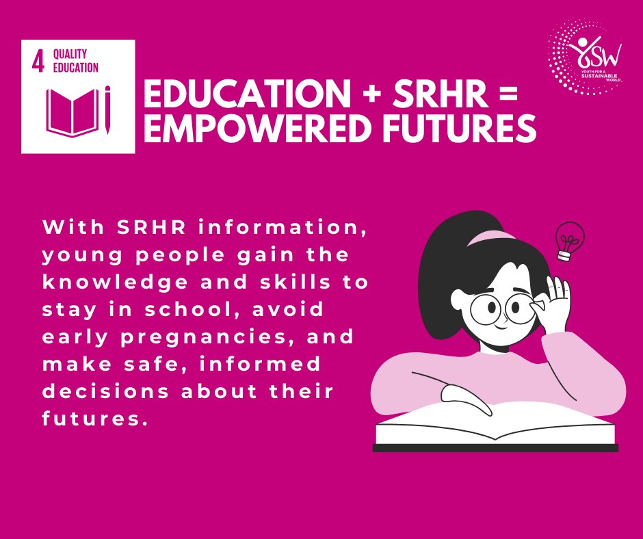 With #SRHR, young people gain the knowledge and confidence to avoid early pregnancies, stay in school, and create brighter, empowered futures.

#IYD2025  #InternationalYouthDay2025 #YSWimpact