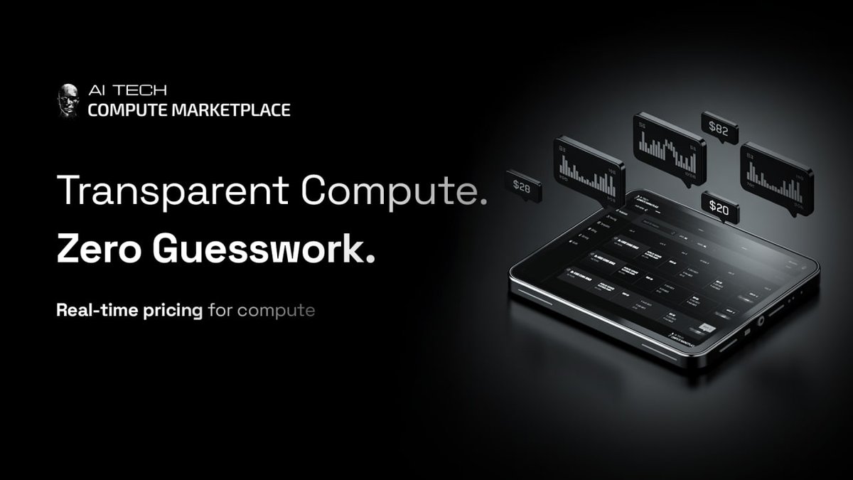 AITECHio's tweet photo. 💡 Transparent Compute. Zero Guesswork!

No more unpredictable invoices or complex pricing tiers.

Solidus Ai Tech Compute Marketplace will provide transparent, real-time pricing for compute, so you always know what you’re paying for and why.

AI teams need clarity to move fast. That’s exactly what this marketplace will deliver.

👉 Coming Soon: https://t.co/Z8JoexyV5K
