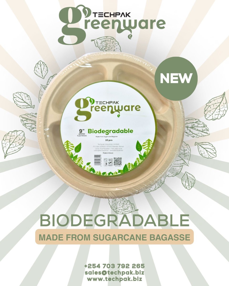 TechpakLTD's tweet image. Serve your party dishes in style with our eco-friendly bagasse plates! Fully biodegradable and sustainably made, they’re the perfect blend of elegance and environmental care. Contact us today to place your order.

#30YearsOfTechpak
#EcoFriendlyPackaging
#Sustainabilty