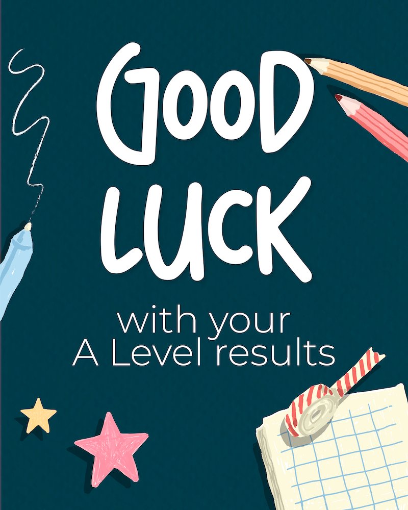 Good luck to everyone collecting their A-Level results today!
No matter the outcome, you've shown incredible resilience and hard work.
Take a deep breath, and remember - you’ve got a future full of possibilities ahead! 🍀🎓💙 #ResultsDay