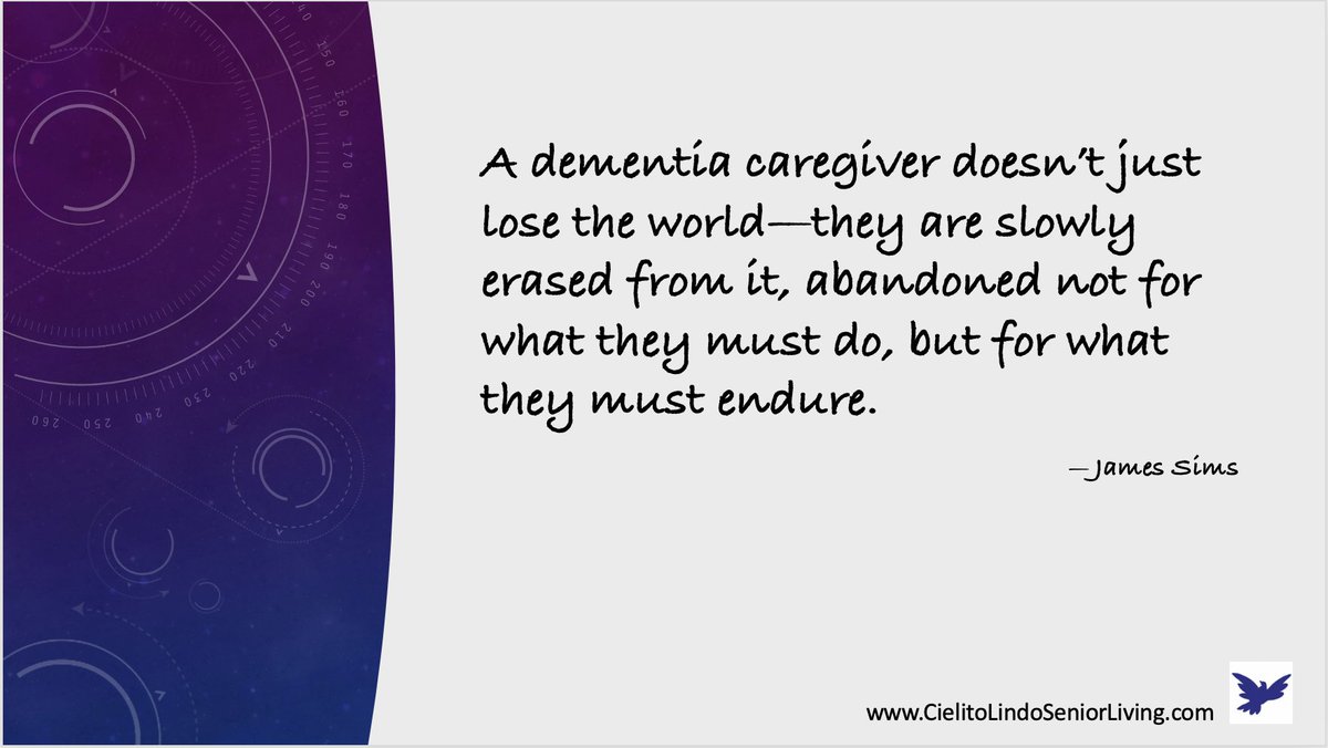SeniorLivingSMA's tweet photo. A caregiver’s truth: it’s not just what you do, but what you endure. This piece is for every dementia caregiver who feels unseen. 
#Caregiving #DementiaCare #Alzheimers #sSanMiguel https://t.co/c9Y2gH19fQ