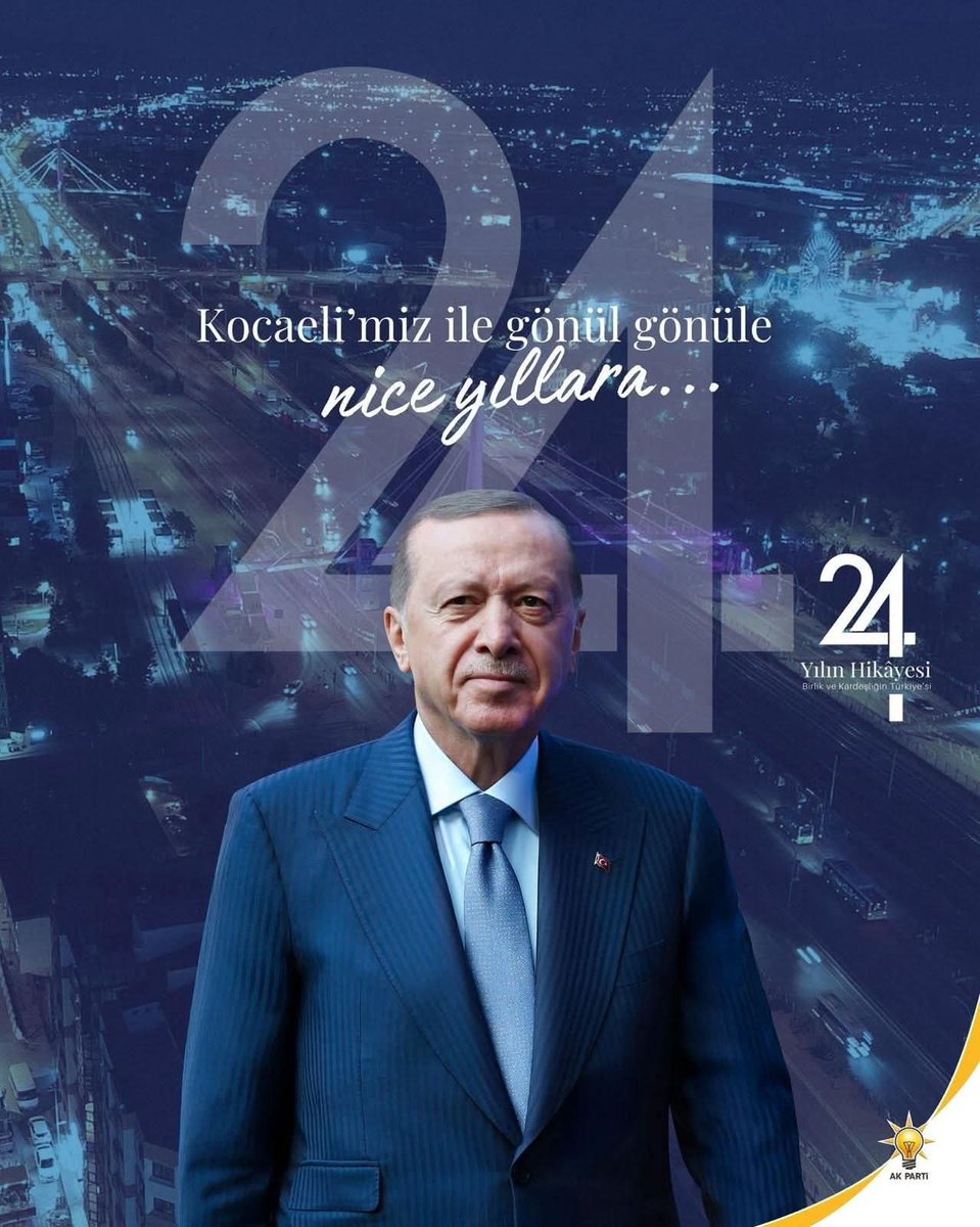24 yıldır Kocaeli’mizle gönül gönüle, omuz omuza… 💡
Birlikte yürüdük, birlikte büyüdük, birlikte başardık. 🇹🇷

#AkParti #AkPartiGebze #RecepKaya #Kocaeli #Gebze #24YılınHikayesi