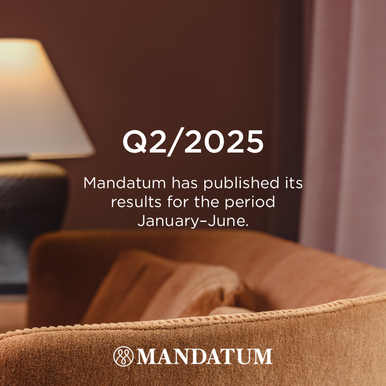 Mandatum’s key figures for the second quarter of 2025. All materials are available at: mandatum.fi/en/result.