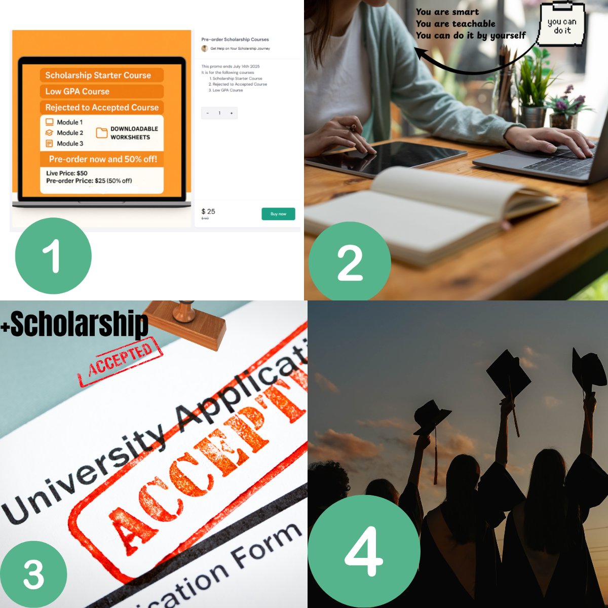 Dr. SYLVIE WATIKUM (@sylviewatikum) on Twitter photo I have won 4 fully funded scholarships. You can too
NO! You cannot outsource your scholarship application to someone else.
This is a journey only YOU can undertake
But you do not have to do by yourself
You can learn from those who have done it
Follow their winning strategy and I have won 4 fully funded scholarships. You can too
NO! You cannot outsource your scholarship application to someone else.
This is a journey only YOU can undertake
But you do not have to do by yourself
You can learn from those who have done it
Follow their winning strategy and