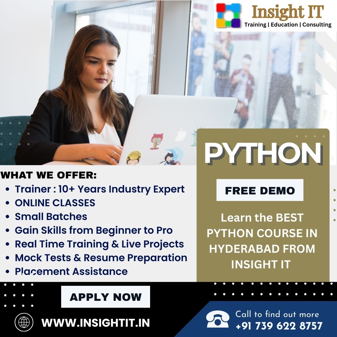 InsightIT09's tweet image. Join the Best Python Online Training in Hyderabad at Insight IT Training Institute
🌐Register Now: insightit.in
📞WhatsApp: wa.me/917396228757
#pythononlinetraining #pythontraining #learnpython #pythoncourse #kphb #InsightIT #online #insightittraininginstitute