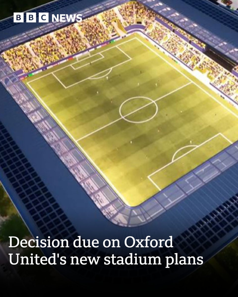BBCOxford's tweet photo. Council planners are due to make a decision on @OUFCOfficial's proposed new stadium. #oufc

➡️ Tap the link to read more https://t.co/8wRZ4ZZttY

📻 Listen live from 4pm with Jerome Sale on BBC Radio Oxford https://t.co/SIUJBKjtCp https://t.co/vH8QLq5WM4