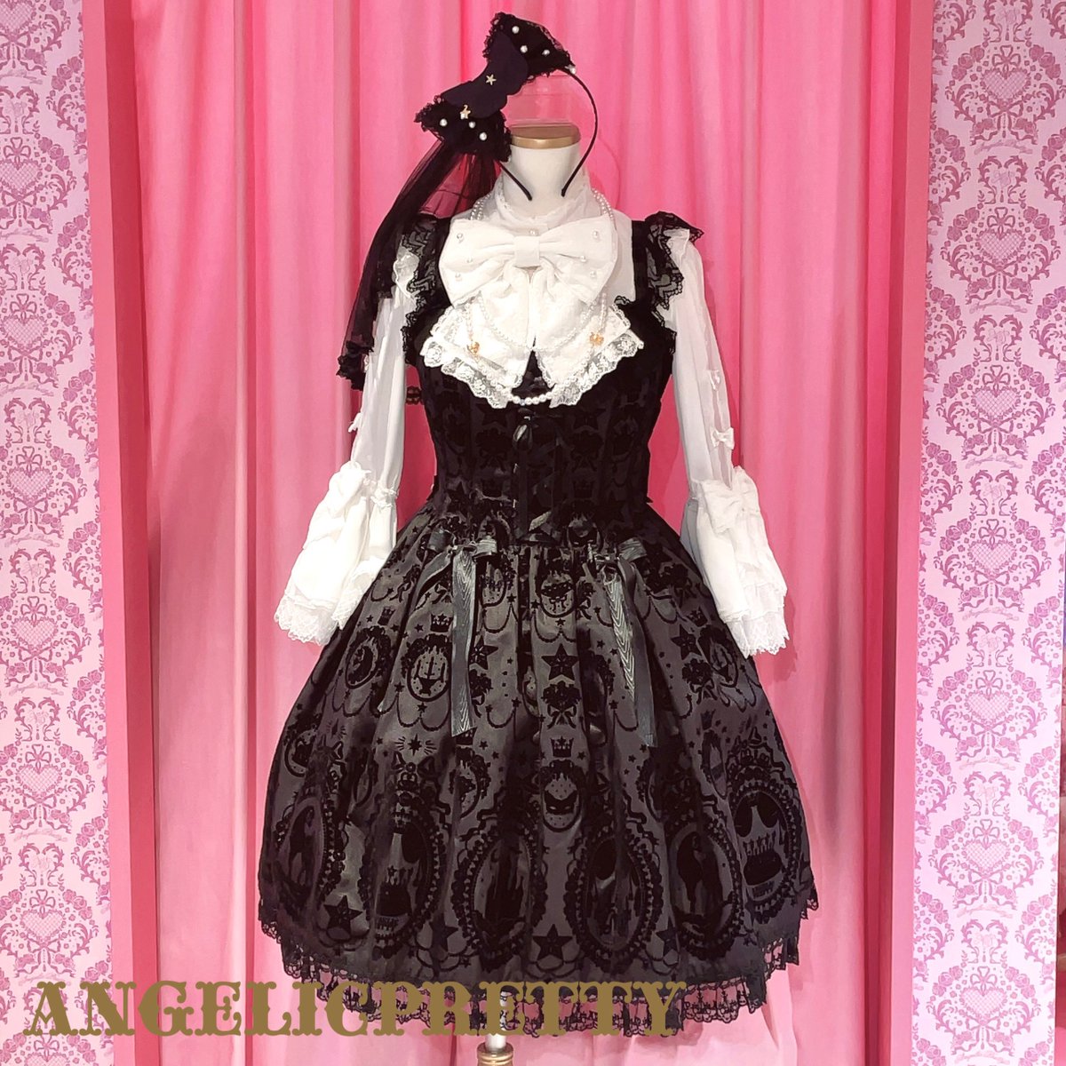 Angelic Pretty Masquerade Catカチューシャ Angelic Pretty Cat's Masquerade カチューシャ Angelic Pretty Cat´s