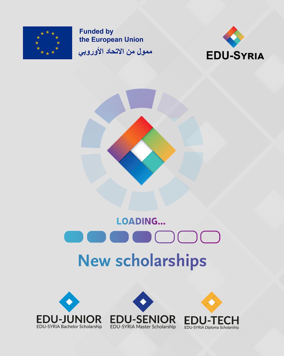 EDU-SYRIA (@edu_syria) on Twitter photo ๐ข๐ข๐ข
๐โจ ูู ุฃูุชู
ู
ุณุชุนุฏูู ููุชุญููู ูุญู ุฃุญูุงู
ูู
ุ ๐
ุจุฑูุงู
ุฌ ุงูุชุนููู
ุงูุณูุฑู ููุชุญ ููู
ุฃุจูุงุจ ุงูู
ุณุชูุจู ู
ุน ู
ูุญ ุฏุฑุงุณูุฉ ูู ุจุฑุงู
ุฌ ุงูุฏุจููู
ู ุงูุจูุงููุฑููุณ ูุงูู
ุงุฌุณุชูุฑ! ๐
#EUinJordan #EDUSYRIA ย #GJU #Scholarships #Diploma #Bachelor #Master #DreamsComeTrue #FutureOpportunitie ๐ข๐ข๐ข
๐โจ ูู ุฃูุชู
ู
ุณุชุนุฏูู ููุชุญููู ูุญู ุฃุญูุงู
ูู
ุ ๐
ุจุฑูุงู
ุฌ ุงูุชุนููู
ุงูุณูุฑู ููุชุญ ููู
ุฃุจูุงุจ ุงูู
ุณุชูุจู ู
ุน ู
ูุญ ุฏุฑุงุณูุฉ ูู ุจุฑุงู
ุฌ ุงูุฏุจููู
ู ุงูุจูุงููุฑููุณ ูุงูู
ุงุฌุณุชูุฑ! ๐
#EUinJordan #EDUSYRIA ย #GJU #Scholarships #Diploma #Bachelor #Master #DreamsComeTrue #FutureOpportunitie