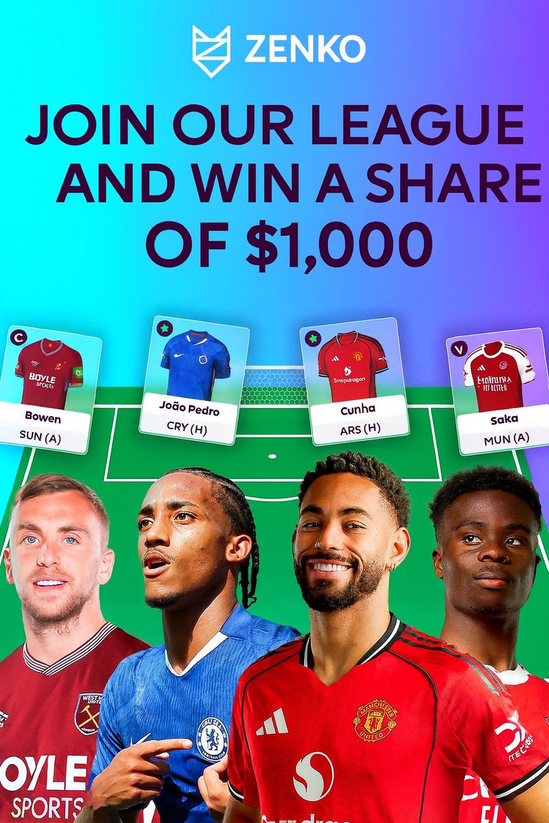 🚨To celebrate our first Pro club customer on-chain (and more to come), we’ve set up a UK Fantasy PL. 

Our #FPL League is live &amp; we are giving away $1,000 to our top managers.

1st: $400🥇
2nd: $250🥈
3rd: $150🥉
4th: $100🎖️
5th: $75
6th: $25 

To join:
1. Like and RT this tweet