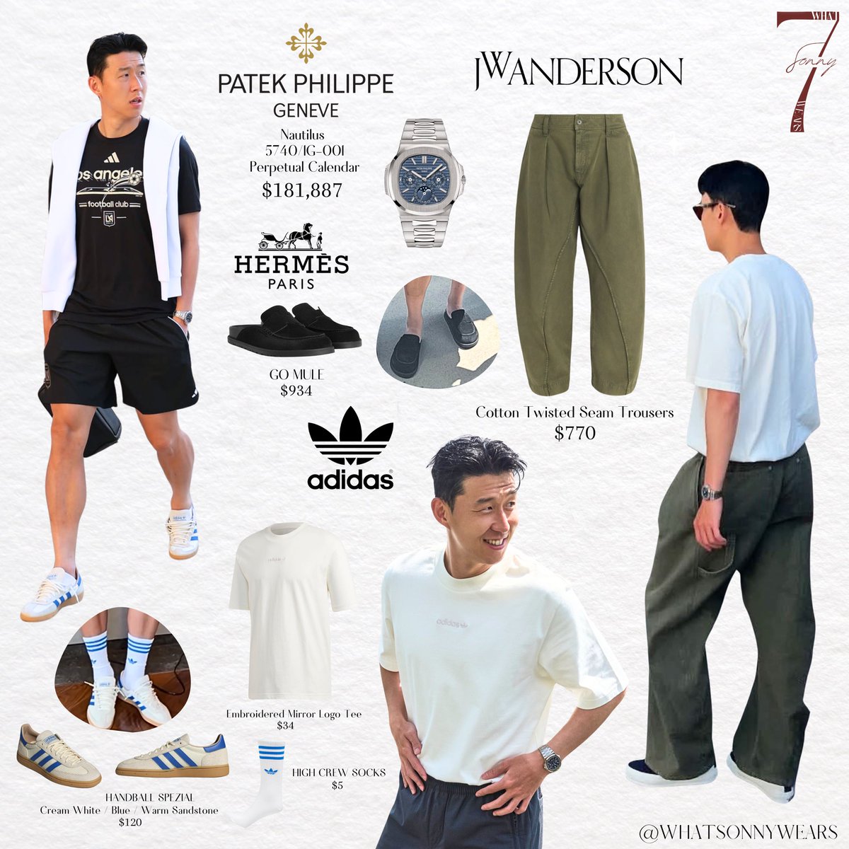 🗓️ 14.08.25

Recap of the past week since Sonny’s touchdown in LA! 🇺🇸☀️🌴

#WhatSONNYWears #OOTD42
#손흥민 #sonheungmin #SONNY <a href="/Sonny7/">Son Heung-min</a> <a href="/LAFC/">LAFC</a> <a href="/adidasUS/">adidas</a> <a href="/Hermes_Paris/">Hermès</a>