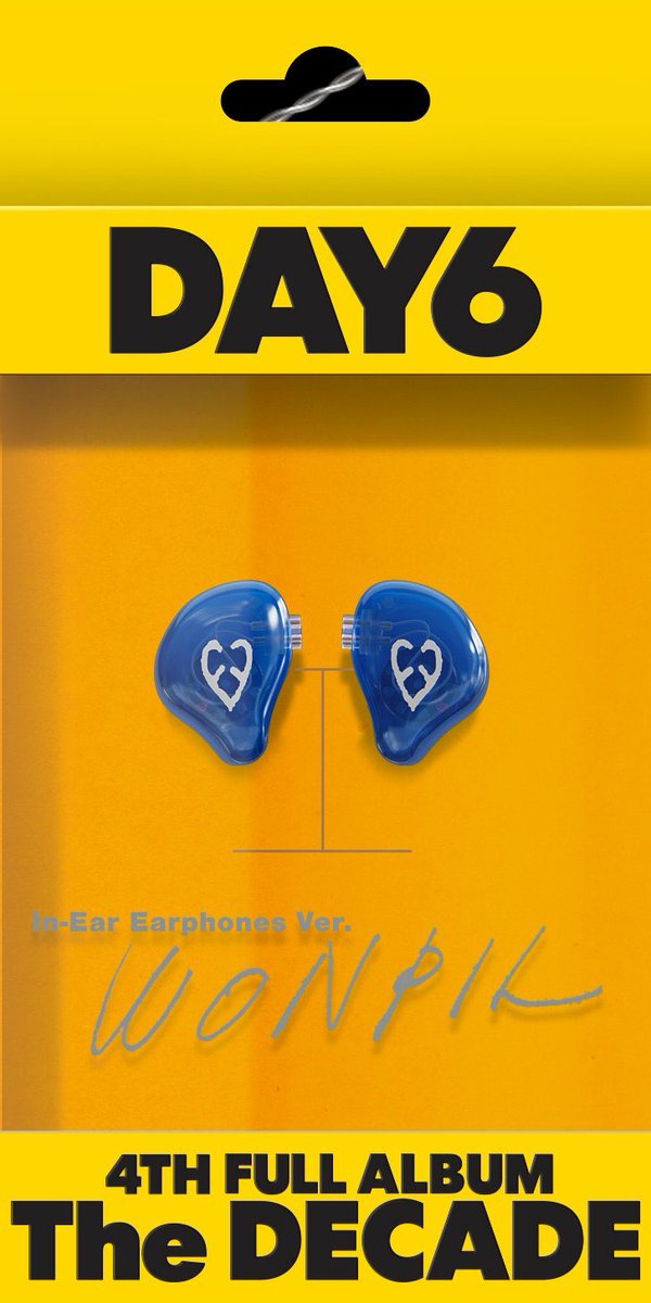 mrsjungchanwoo's tweet photo. DAY6’s In-Ear Earphones Ver. for their 10th Anniversary 4th Full Album The DECADE https://t.co/Z27DOBQSNj