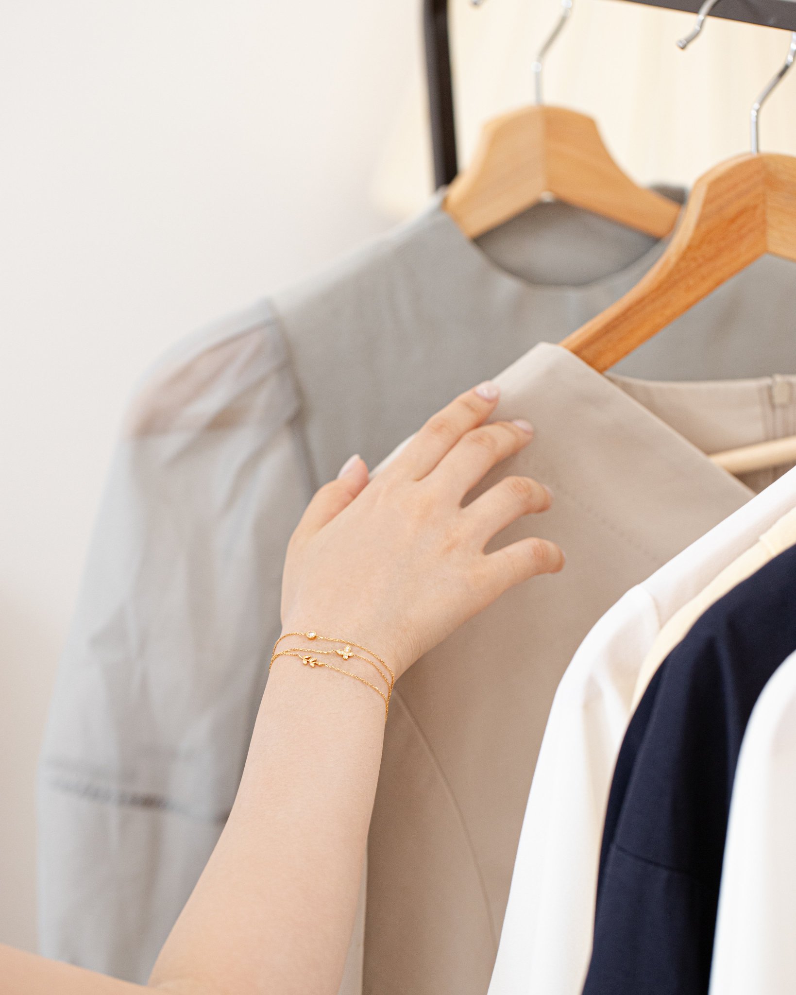 f*i様 Judy Lee ジュディー・リー ブレスレット 大粒オーロラ ゴール