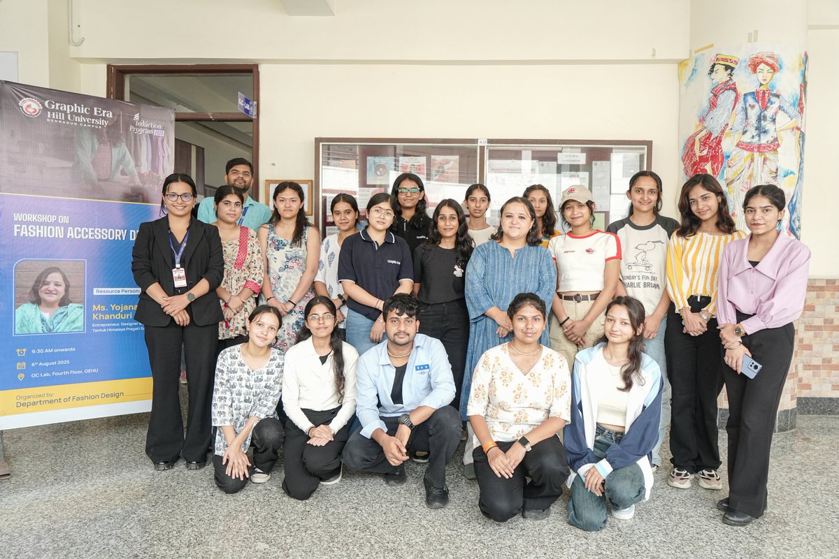 gehudehradun's tweet image. Crafting Stories Through Accessories – Workshop with Yojna Khanduri!
The GC Lab buzzed with creativity as Yojna Khanduri — Entrepreneur, Designer &amp;amp; Co-founder of Tantuk Himalaya Pragati Samiti — led an immersive session on Fashion Accessory Design.

#GEHU #AccessoryDesign