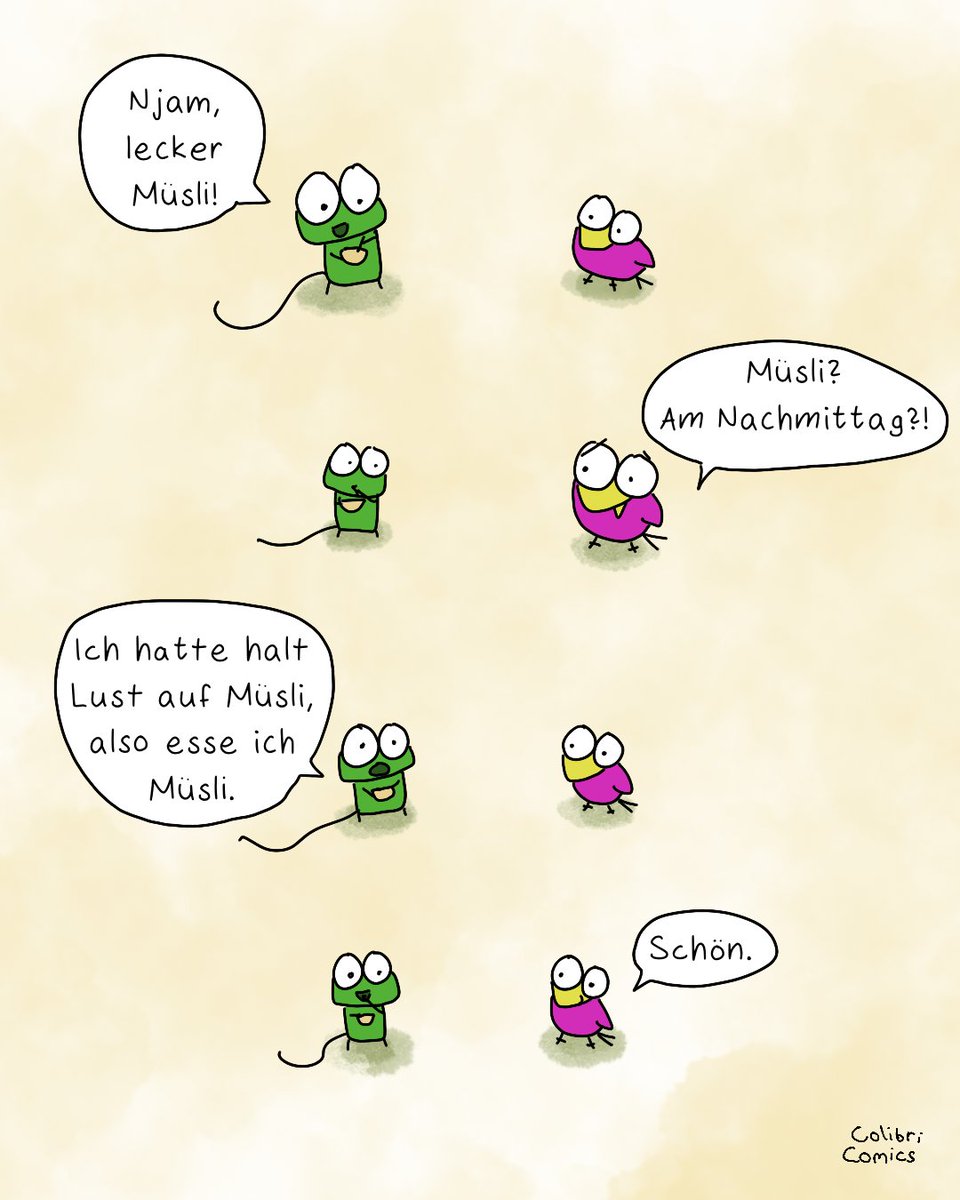 Esst ihr auch manchmal zu unüblichen Zeiten unübliches Essen? :)
#müsli #essen #gutenappetit
