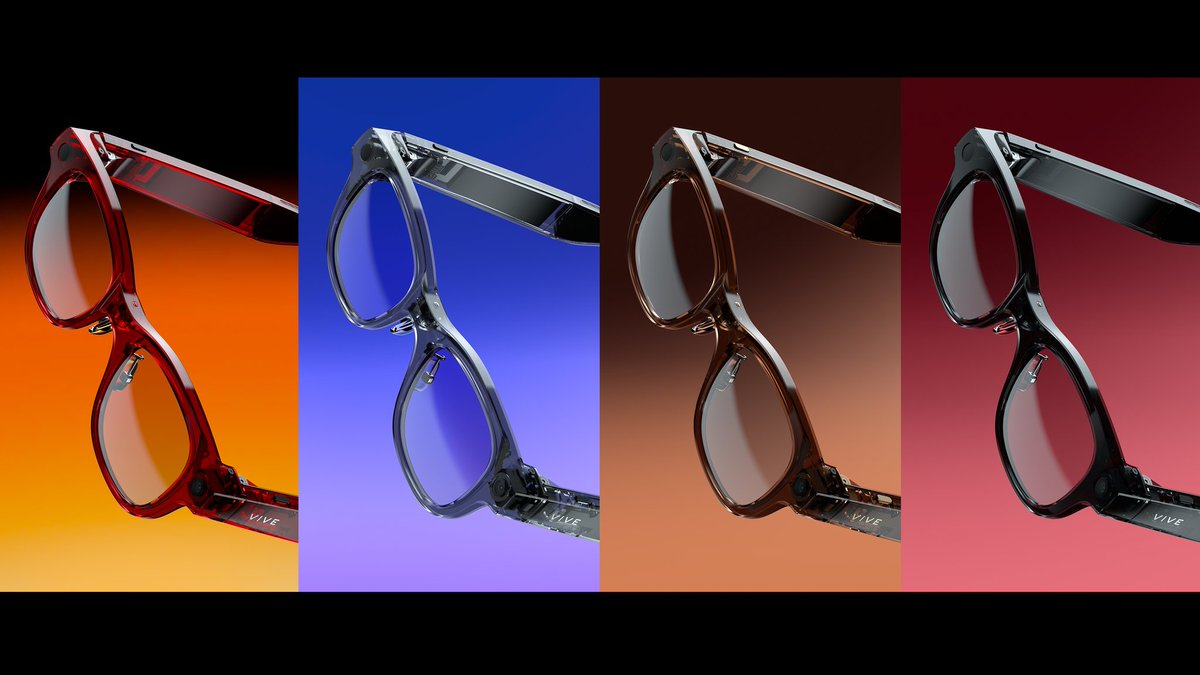 VIVE Eagle 🕶️ announced!

🔊 The audio is truly amazing with very little leakage. Loud &amp; bassy.
📷 12MP super wide FOV camera
🎙️ 4x mic array, with a great directional mic to capture your voice even in noisy environments
🔋 Large battery for lasting the entire day. Charges 50% in