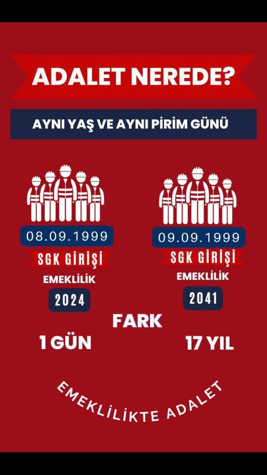 CHP’den bu büyük adaletsizlik için daha çok ses çıkarmasını istiyoruz. 1 güne 17 yıl çok büyük haksızlık.
<a href="/herkesicinCHP/">CHP 🇹🇷</a>
#AdaletinYoluKademe
#MağduriyetBitsin