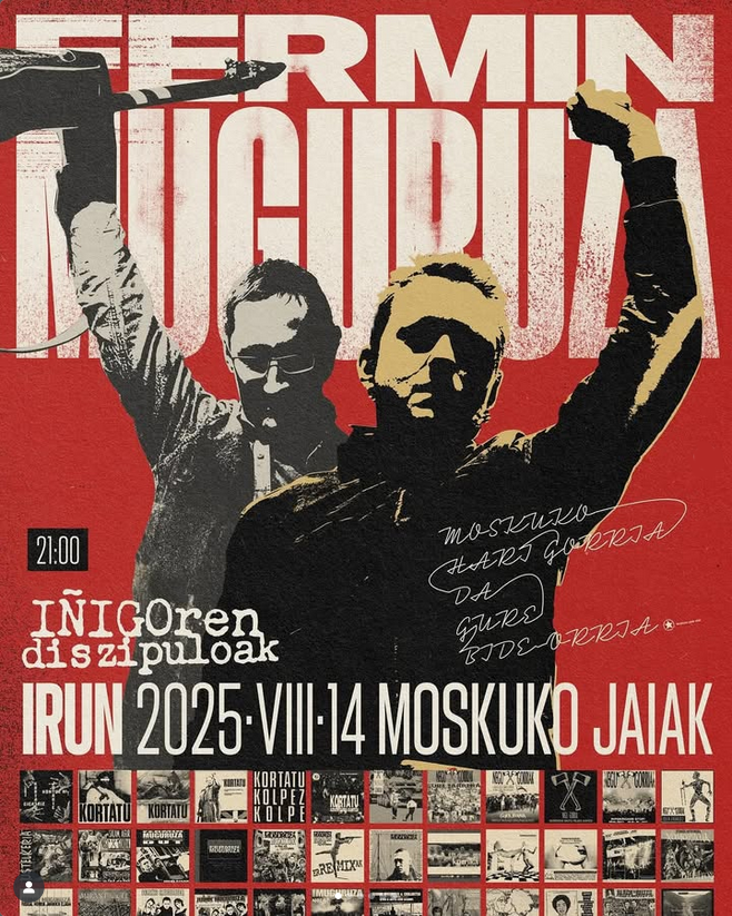 Gaur, hilak 14, Irunen, IÑIGOREN DISZIPULUAK + FERMIN MUGURUZA: bizkaie.biz/1755087577485

👉 instagram.com/muguruzafm/
👉 <a href="/Irun_informa/">Irun_informa</a>