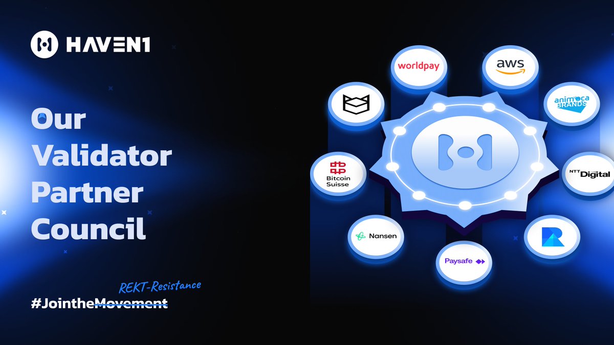 Haven1official's tweet photo. Behind every secure chain is a strong validator set. 💪

Haven1’s Validator Partners include leading names like @BitcoinSuisseAG @BlockdaemonHQ @nttdigital_io @Paysafe @animocabrands @nansen_ai @Worldpay_Global @RepublicCrypto, AWS.

Follow our journey in pioneering secure DeFi 2.0 🔒