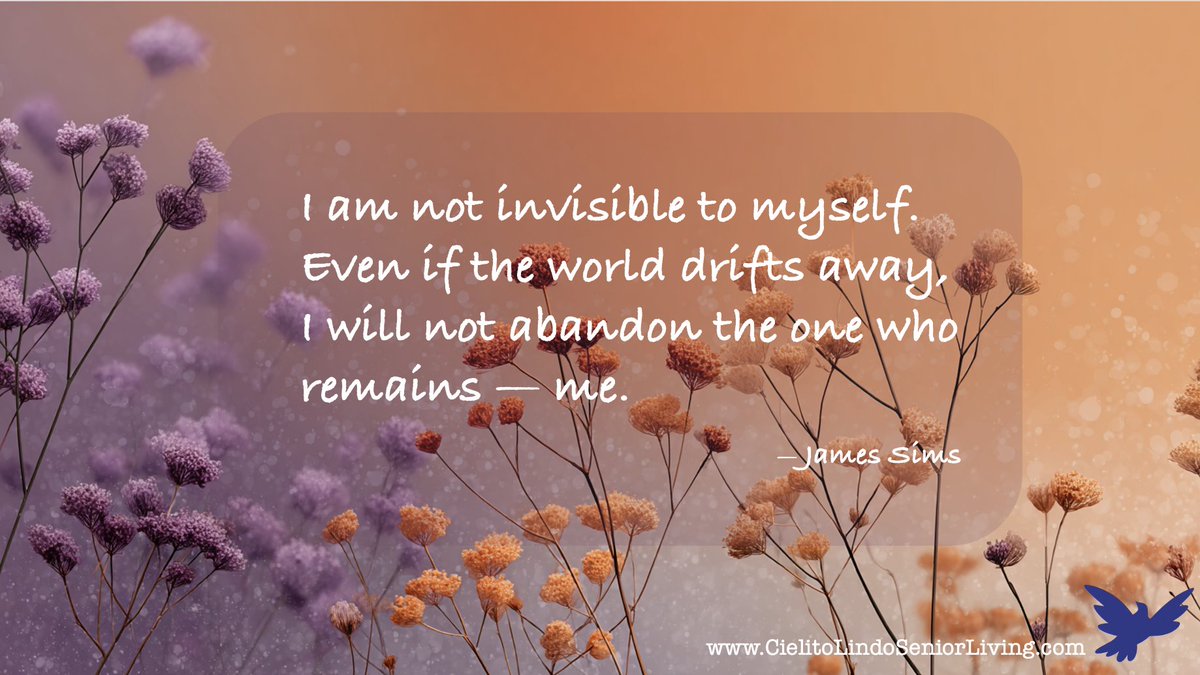 SeniorLivingSMA's tweet photo. A caregiver’s truth: the world may drift away, but you are still here, still worthy, still more than your role. 💙
#Caregiving #SelfCompassion #DementiaCare #SanMiguel https://t.co/HnwDaqOGm9