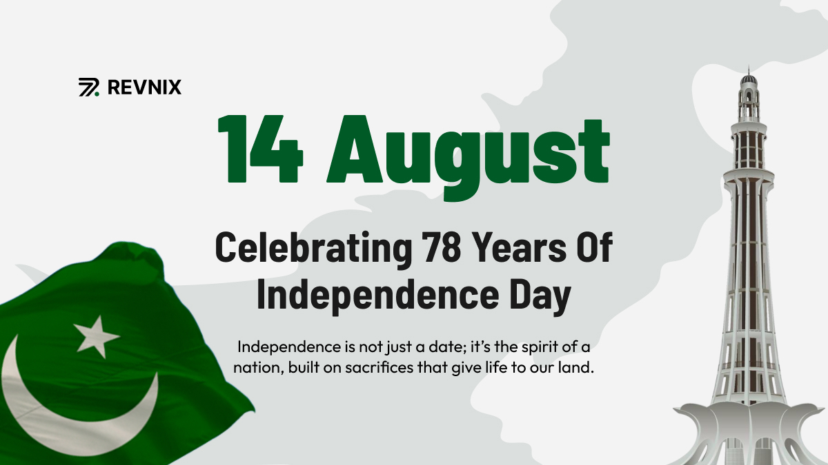 revnixhq's tweet image. Happy Independence Day, Pakistan! 💚

At Revnix, we believe in doing our part to build a better, more connected future powered by technology, inspired by people.

#14August #PakistanZindabad #IndependenceDay #Revnix #TogetherWeGrow #DigitalPakistan