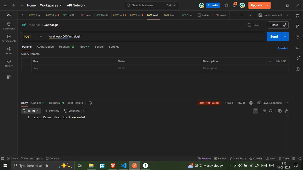 savita_gurjar30's tweet image. Topic: Backend
@rohit_negi9
Lecture 25: Rate Limiter in LLD
GitHub Repo: github.com/savigurjar/Bac…

#NodeJSBackend #RateLimiting #RedisIntegration #APISecurity #BackendSecurity #ExpressMiddleware #APIProtection #Redis   #LowLevelDesign #LLD #NodeJSAPI  #CoderArmy #RohitNegiBhaiya