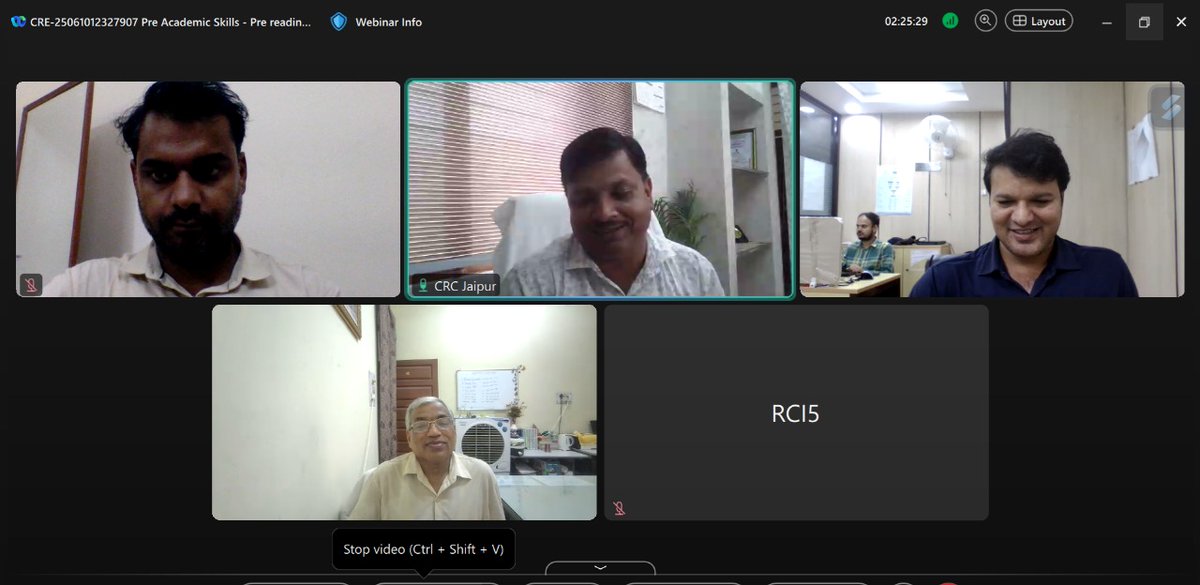 CrcJaipur71929's tweet photo. A One-Day Online Continuing Rehabilitation Education (CRE) Programme on the theme “Pre-Academic Skills: Pre-Reading, Pre-Writing, Pre-Maths” was successfully organised by the Composite Regional Centre (CRC), Jaipur, on 13th August 2025. #pdunippd #rehabilitationcouncilofindia https://t.co/fNBi4aCsI8