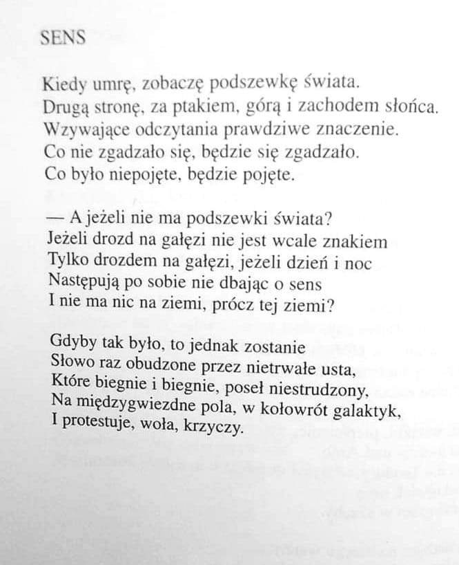 14 sierpnia 2004 roku zmarł Czesław Miłosz