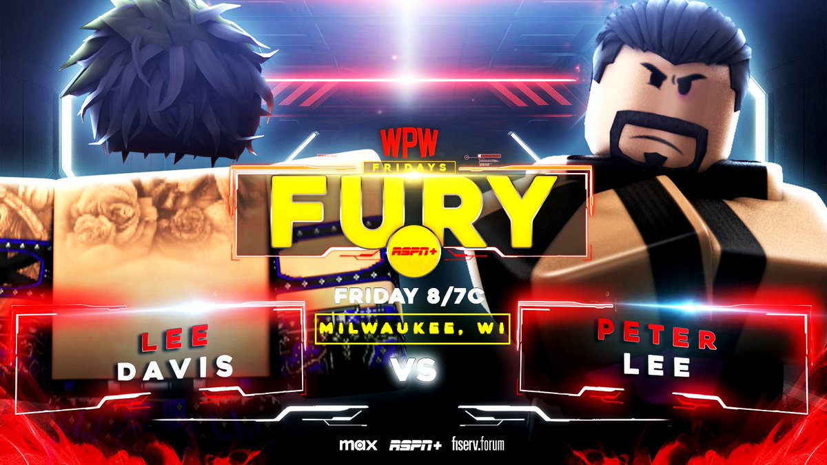 WPW_RBLX's tweet photo. TOMORROW!
Two HUGE matches will go down to determine the first qualifiers into the Heritage Championship match at #WPWHeatwave as
@SClubStark is set to take on #WraithKosher
#LeeDavis is scheduled to take on @iblameptr
#WPW2025 https://t.co/5pX8kA48Dx