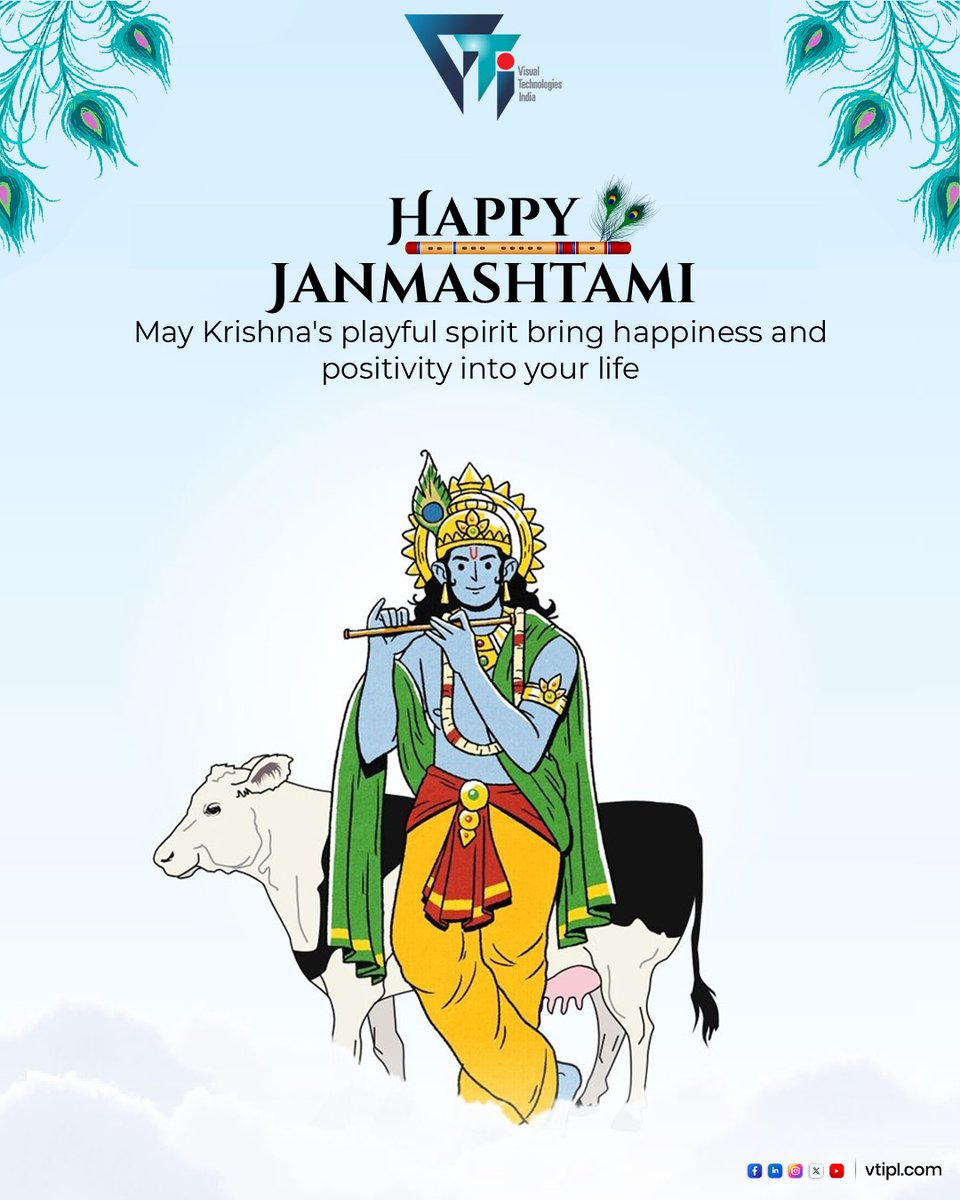 🌸 Wishing You a Blessed Janmashtami 🌸

On this auspicious day, let’s take inspiration from Lord Krishna’s wisdom —
to lead with vision,
to work with dedication,
and to create harmony in every endeavour.

#happyjanmashtami #Festival #LordKrishna #vtipl