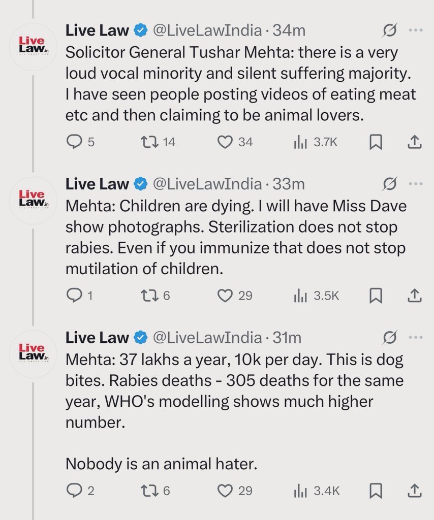 Solicitor General Tushar Mehta is literally killing it in Supreme Court.

More power to him.