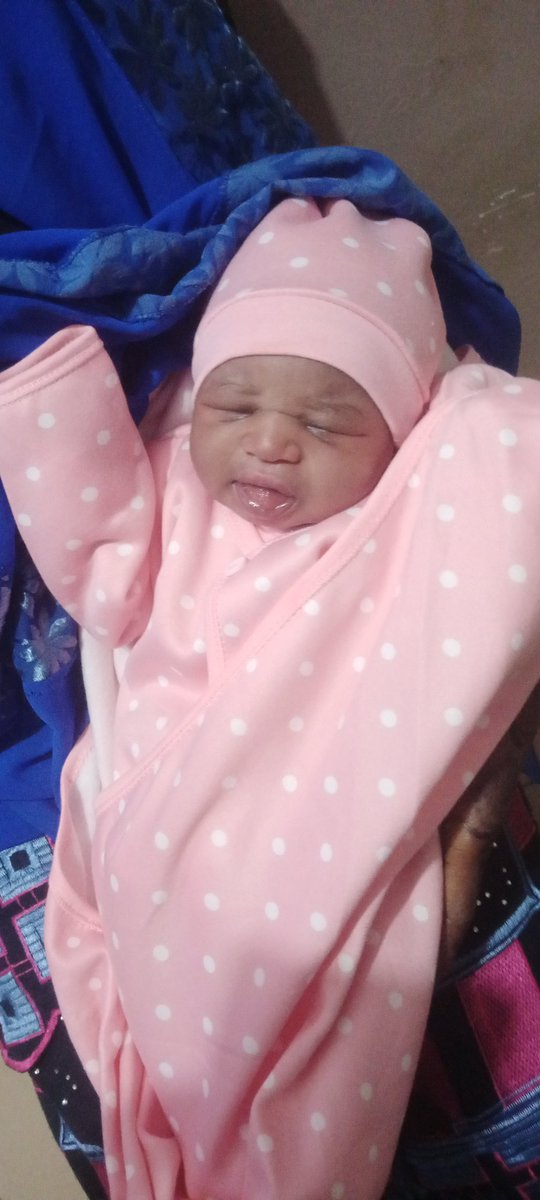 I'm thrilled as my wife put to bed this morning,the baby status she is in good mood but pray for her mother as she is unconscious.

Wishing her quick recovery.