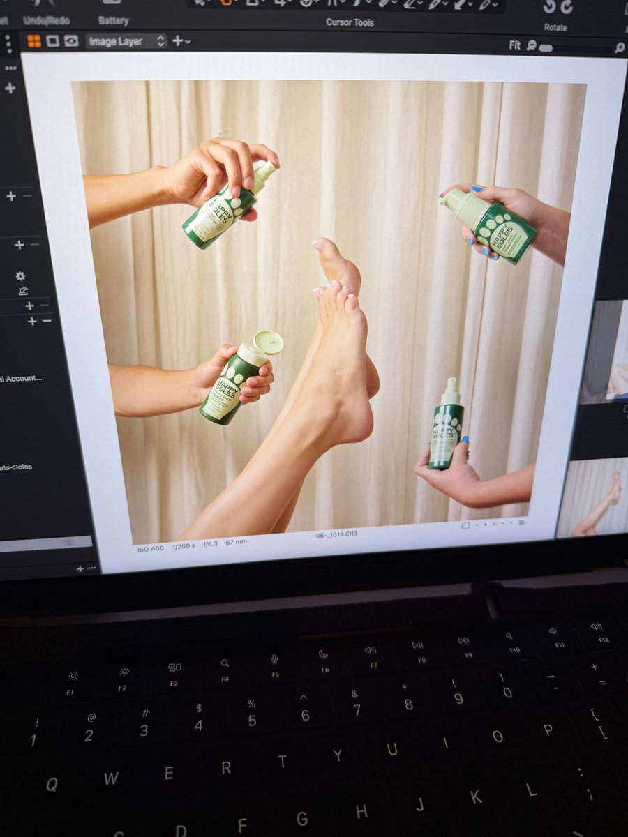 Lights. Camera. Feet. 

First photoshoot in the books for our new foot care brand, Happy Soles.

It took 30+ model submissions to find the perfect feet. 

Launching with killer visuals. They pay for themselves in conversions, customer trust, etc..
