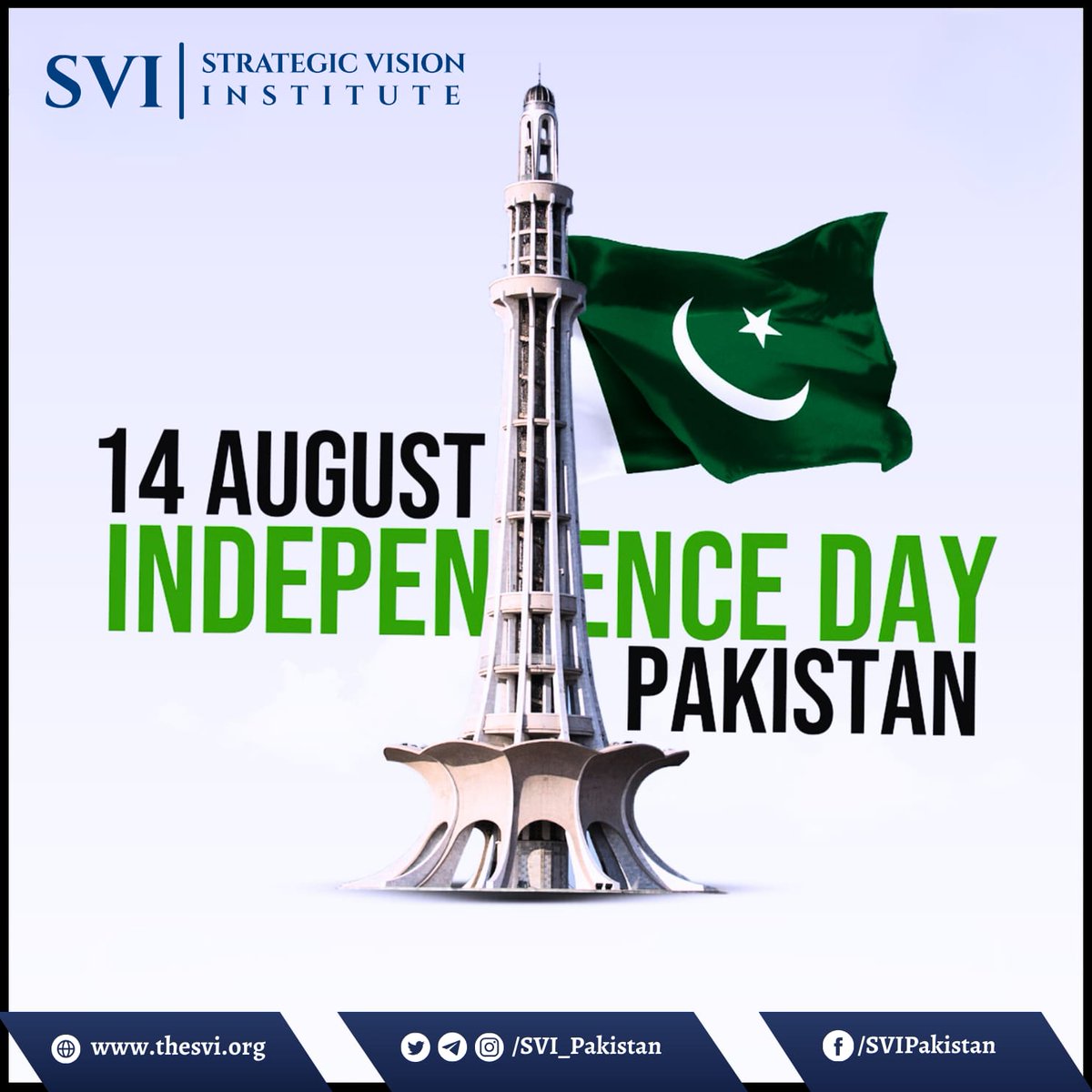 Team SVI wishes a happy Independence Day. 🇵🇰

Today, we honour the resilience, courage, and unity that shaped a nation. Here's to a future filled with hope, progress, and pride.   

Pakistan Zindabad.