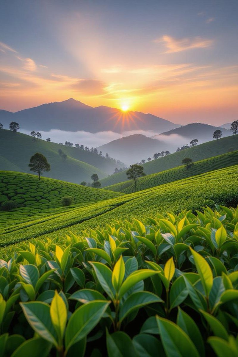 KumarRaju_K's tweet photo. Whispers of the Western Ghats... 🌄

In the emerald cradle of Kerala's embrace,

Where the Western Ghats whisper secrets to the sky,

Lies Munnar, a symphony of mist and grace,

A canvas where nature's brushstrokes never die.

Tea gardens cascade like velvet waves unfurled,

In hues of green that dance with morning dew,

Hills cloaked in fog, a dreamy, swirling world,

Where echoes of ancient winds forever brew.

Waterfalls tumble in silver-threaded flight,

From Attukal's roar to Lakkam's gentle sigh,

Rivers carve through valleys bathed in golden light,

And wild orchids bloom 'neath canopies so high.

The air, a potion of spice and eucalyptus breath,

Cools the soul like a lover's tender kiss,

Nilgiri tahr leap on crags defying death,

In Eravikulam's realm of untamed bliss.

Sunsets paint the peaks in fiery, blushing gold,

Stars pierce the veil of night's velvet shroud,

Munnar, oh jewel of the highlands bold,

Your beauty weaves a spell, eternal and proud.