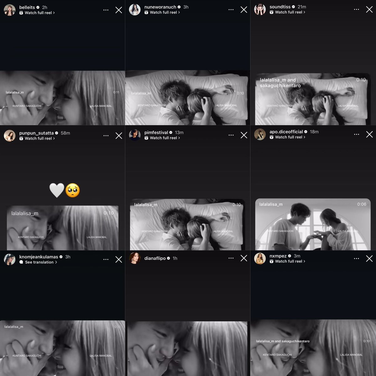 พี่ๆดารานักร้องอินฟลูเซเล้บมาแชร์เอ็มวีเพลง dream กันเต็มเลยยย คนคุ้นเคยคนที่ซัพพอร์ตลิซ่ามาตลอดทั้งนั้น น่ารักจังงง 🥺🤍

DREAM FILM OUT NOW 
#LISAxDREAM