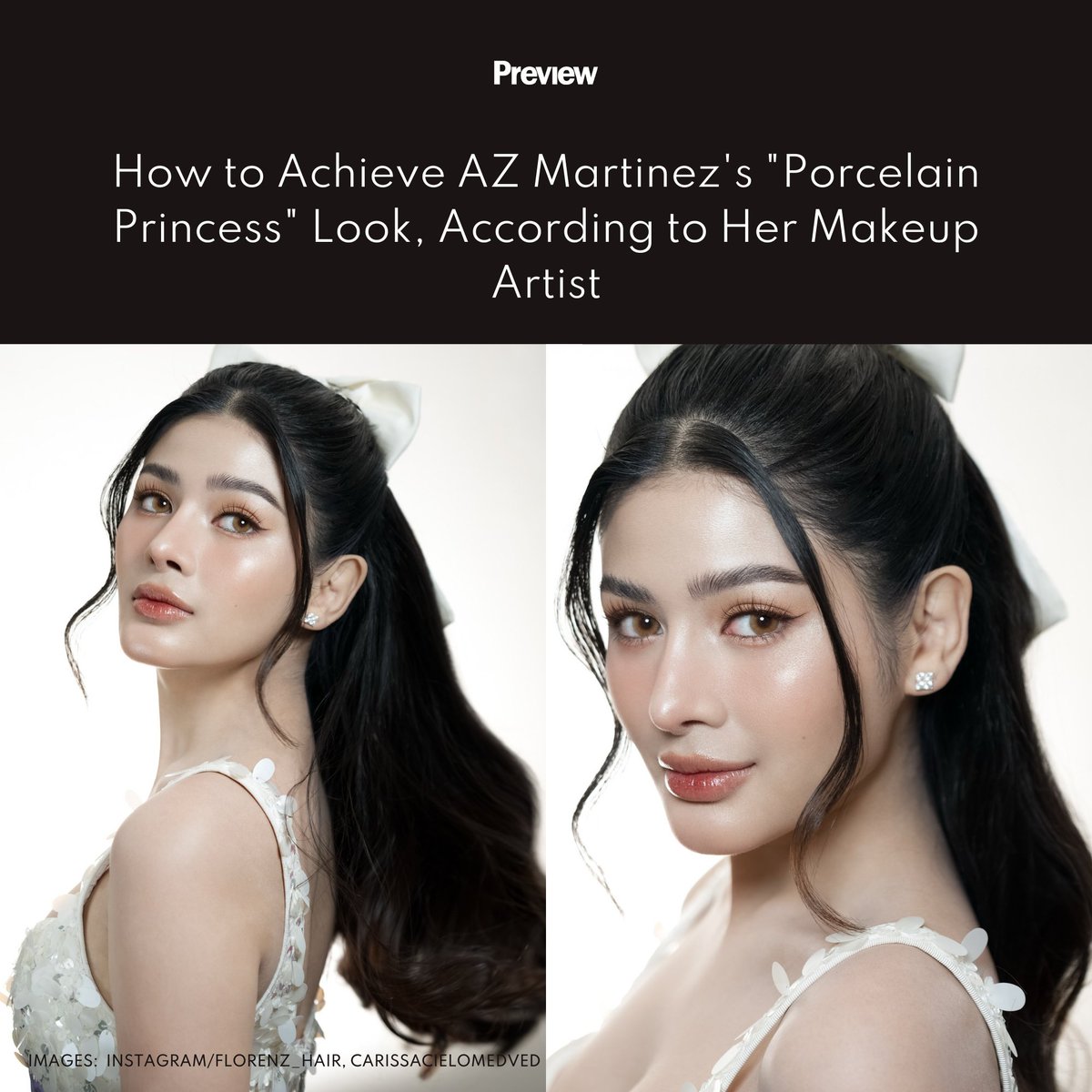 previewph's tweet photo. In this #PreviewExclusive, #AZMartinez’s makeup artist shares the exact products you need to recreate her stunning signature look. Read here: https://t.co/Rwf4lnNQFT https://t.co/m8ZXOPnCdp