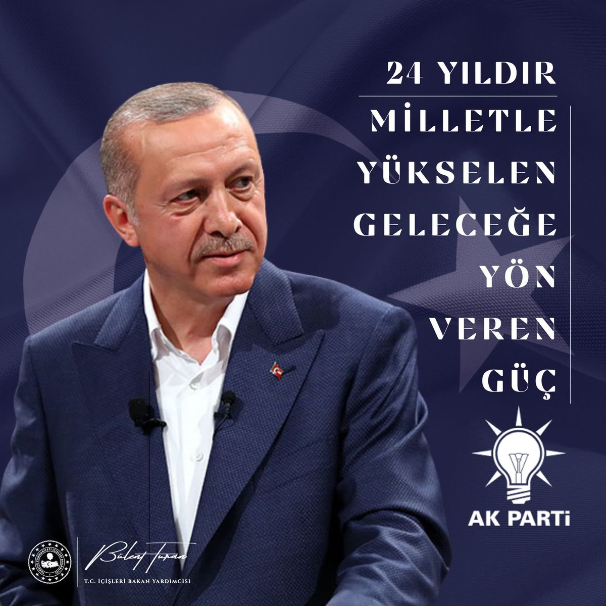 24 yıl… Çeyrek asra bir kala..
Ömrümüzün yarısı; siyasi hayatımızın, zihnimizin, bu ülkeyle ilgili hayallerimizin, sevdamızın, gayretimizin adı. 

Lideriyle, çizgisiyle, teşkilatıyla, ikinci ailemiz #AKParti, 24 yaşında.

Doğum günün kutlu olsun, ‘Türk Siyasetinin Amiral
