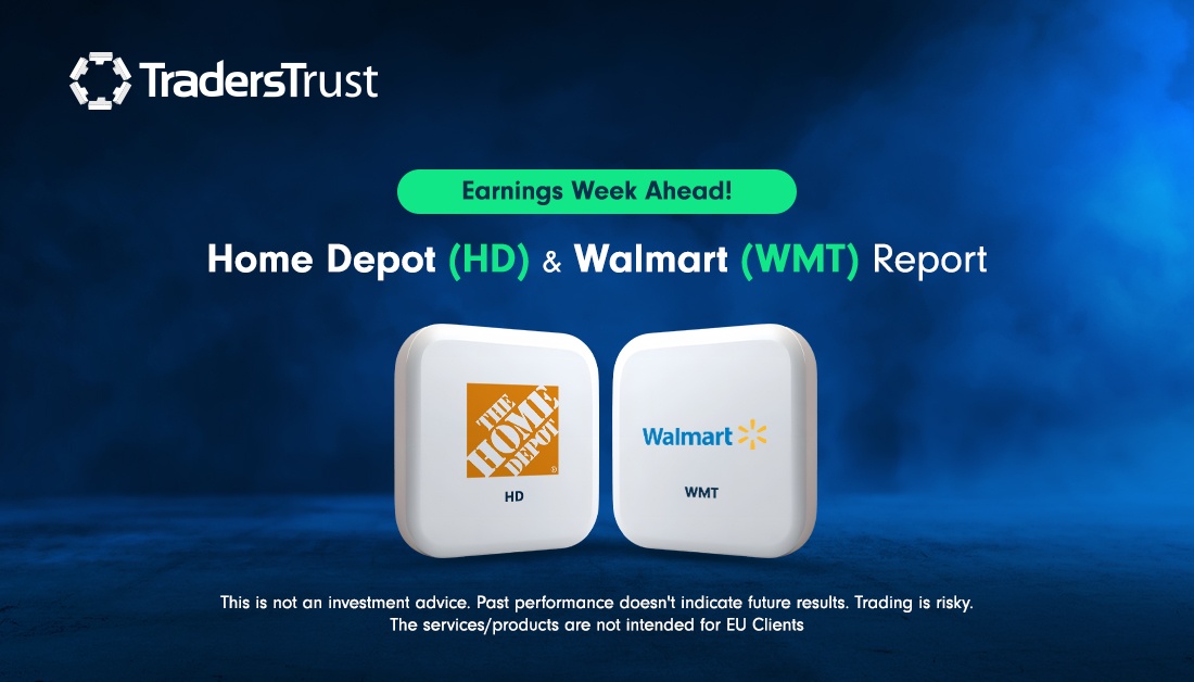 Home Depot (HD) &amp; Walmart (WMT) report soon — analyze the charts, track the trends, and prepare your strategy for potential market moves! 

l8r.it/N2xo

#TradersTrust #StockMarket #EarningsSeason #TradingOpportunities #trading #fx #forex #trader