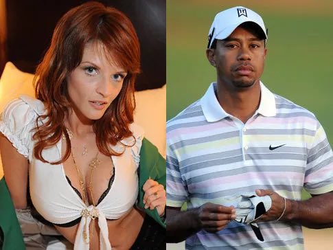 reel_plug's tweet photo. -  Joslyn James and Tiger Woods https://t.co/7XIRvLIMk2