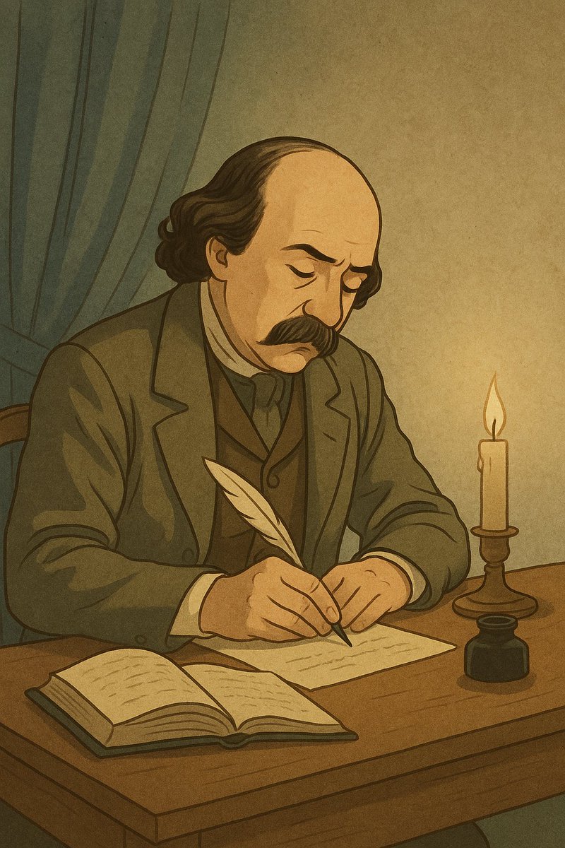 LecturesdeLila's tweet image. ✒️ Gustave Flaubert passait des heures sur une seule phrase.
Il lisait son texte à voix haute pour trouver “le mot juste” et refusait de continuer tant que la musique de la phrase n’était pas parfaite.
#Littérature #Flaubert #Ecriture