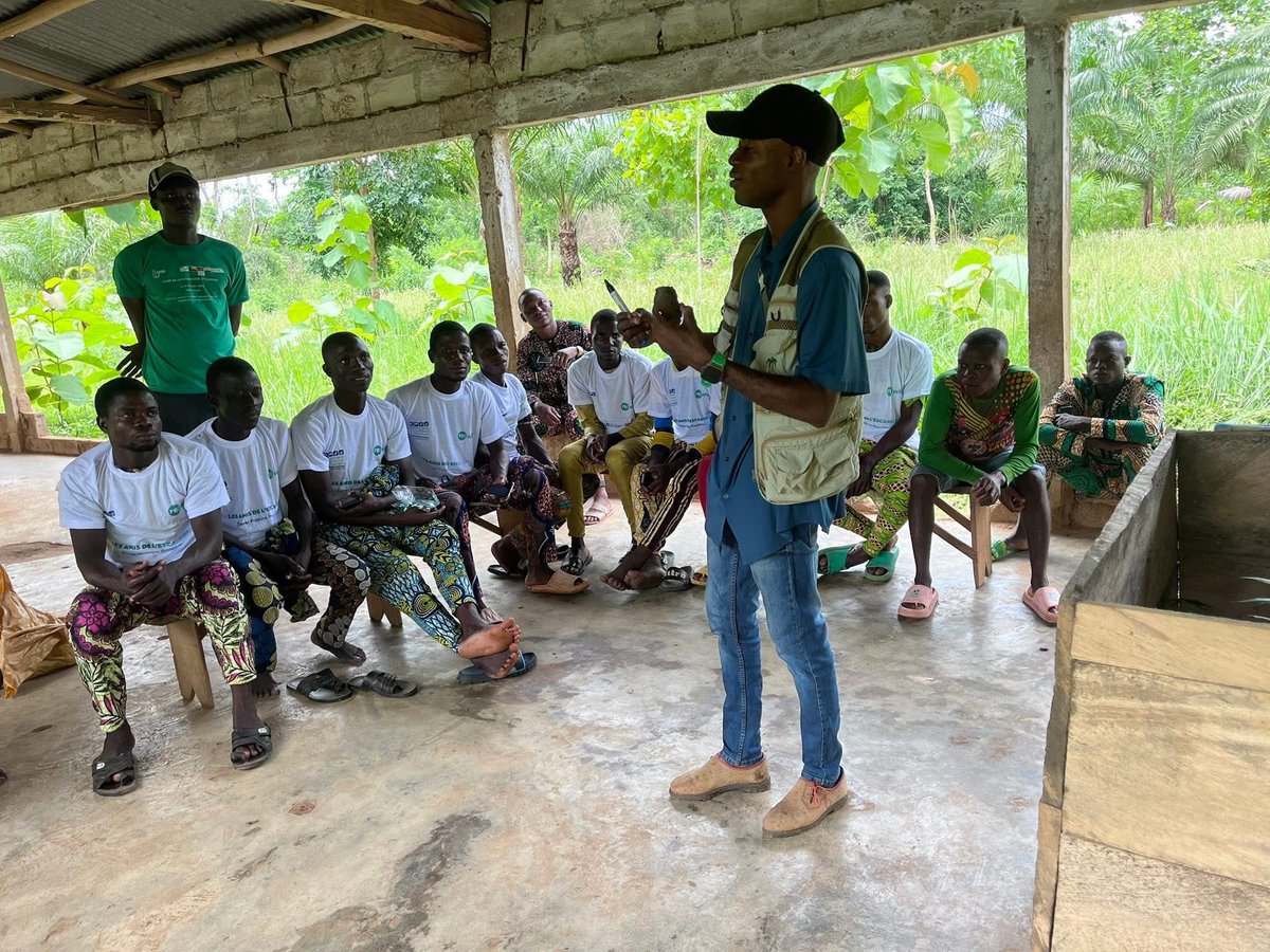 DohouJerome1's tweet image. #Former pour #préserver 

20 bénéficiaires formés à l’élevage d’escargots comme alternative durable à l’exploitation des ressources de la forêt de #Hlanzoun .
Un savoir-faire pour allier conservation &amp;amp; revenus locaux.

#Conservation #Biodiversité #EconomieVerte