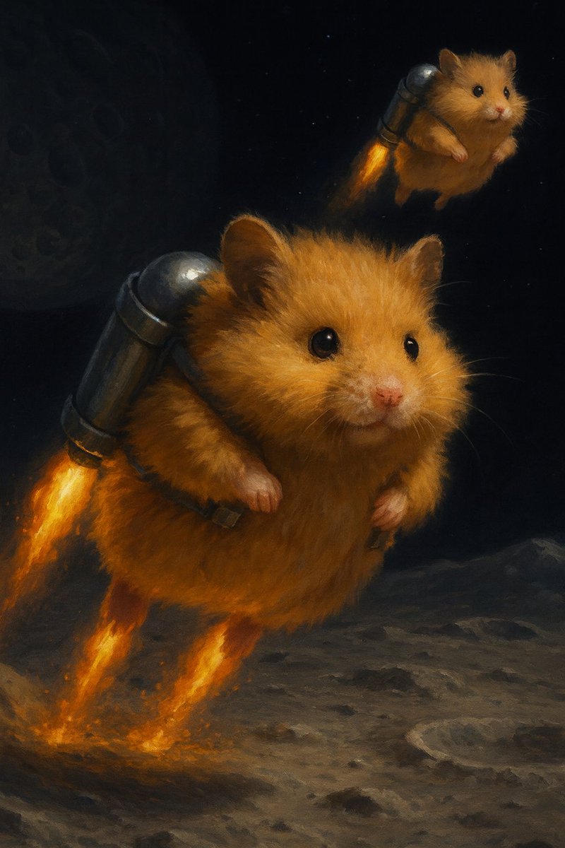 WoollyMouseClub's tweet photo. Chip and dale will flying on the moon! Wdyt? @BenLamm @colossal https://t.co/cj3UNFukgr