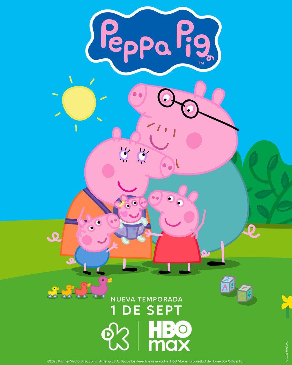 Popkinema's tweet image. 📺 #Entretenimiento | Llega una nueva temporada de #PeppaPig el 1 de septiembre en #DiscoveryKids y #HBOMax