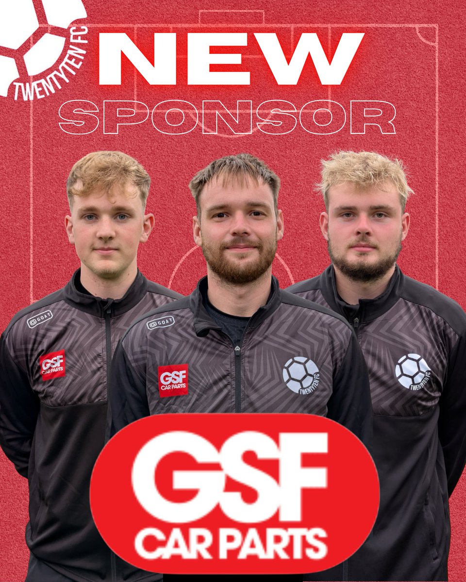 TwentyTenfc's tweet photo. π¨ NEW SPONSOR ALERT π¨
GSF Car Parts are on board as our matchday travel tracksuit sponsor! β₯οΈβ½
Welcome to the TwentyTen FC family and thank you for your support π
π https://t.co/3i7u1JBM6F
@GSFCarParts
@mjmsports1
#TwentyTenFC #GSFCarParts #MatchdayReady https://t.co/GXMFiZ3haa