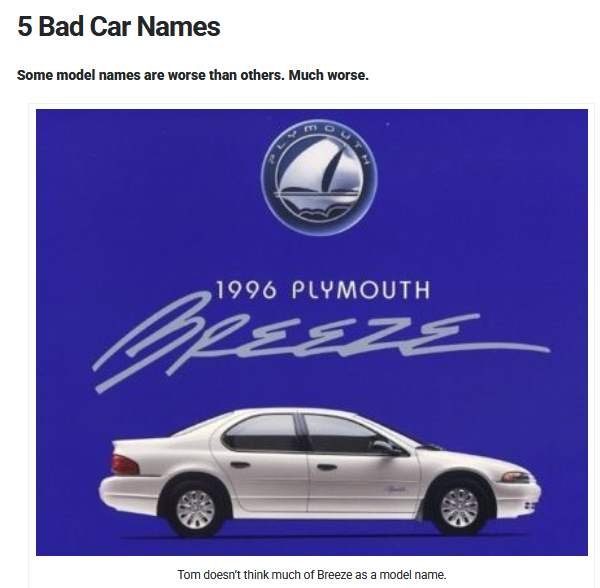 Car_Guy_Tom's tweet photo. What's on your list? #ModelNames #Branding #marketing https://t.co/HSwYKK0qlP https://t.co/NTvm8sg8fJ