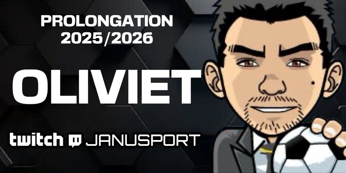✍️ Prolongation de contrat 

⚽️ <a href="/Oliviet94/">Oliviet</a> continue l’aventure Janusport pour la saison 2025/2026 

✅ Pilier du betting français depuis plusieurs années, Oliviet fait l’unanimité autour de lui. Posé, méticuleux, toujours le mot juste, c’est le régulateur de l’équipe. Soucieux de
