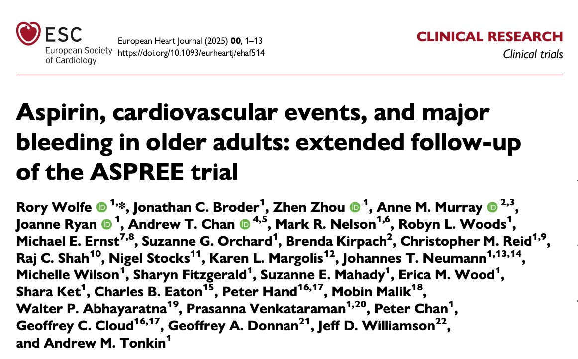 Yıllarca önüne gelene düşük doz Asprin önerildikten, milyarlarca kutu bebe asprini satıldıktan sonra şimdi kalp krizlerinin önlenmesinde yarar sağlamadığını aksine kanama riskini arttırdığını klinik çalışmalar ile gösteriyorlar... 
Siz siz olun gereksiz ilaç kullanmayın diye